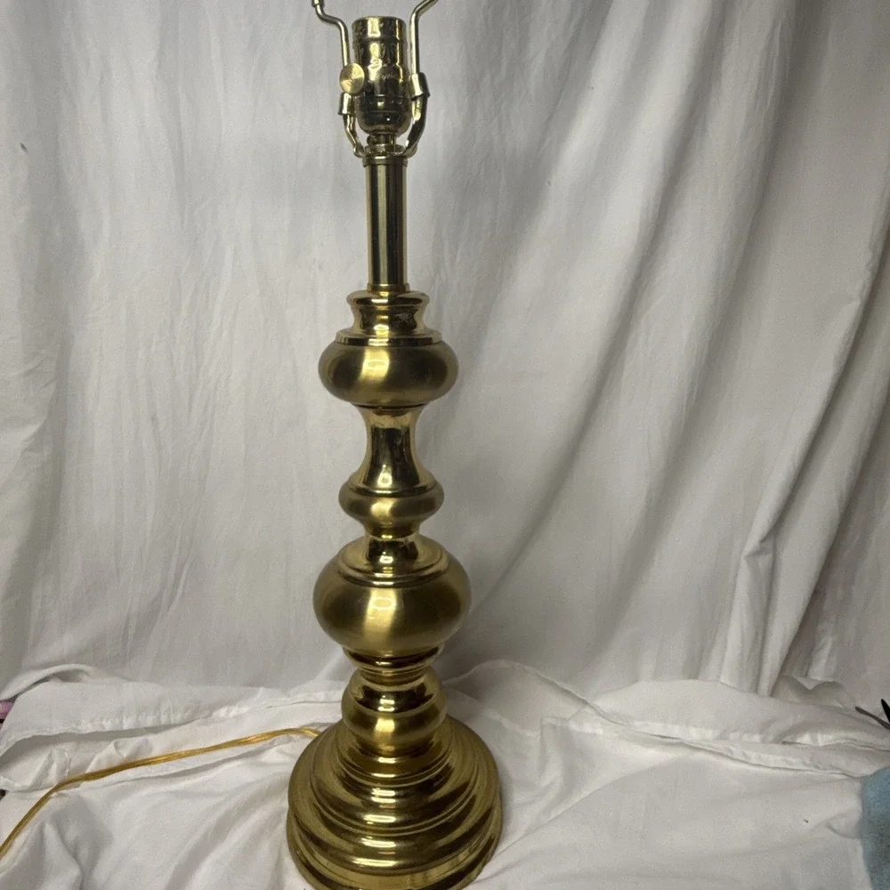 Vintage Stiffel Brass Table Lamp Baluster Urn Hollywood Regency MCM Heavy 29